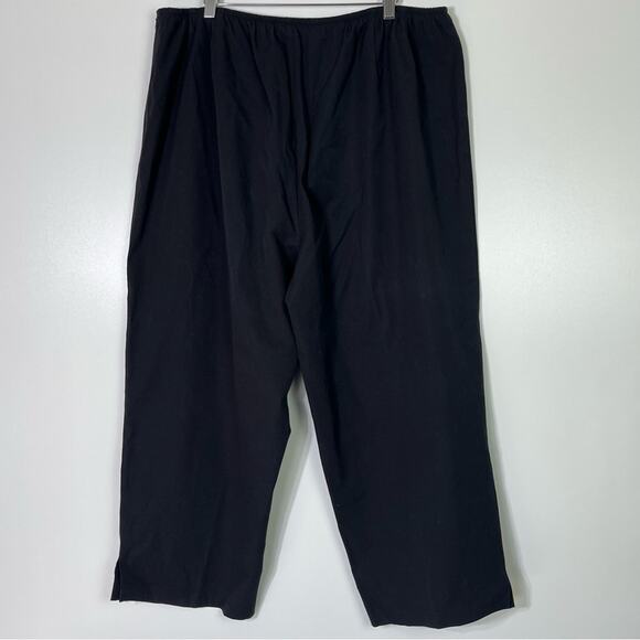 Eileen Fisher Black Cropped Pants Side Zip 3X - Picture 5 of 6